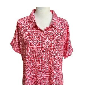LuLaRoe Charlie Button Down Top Size M